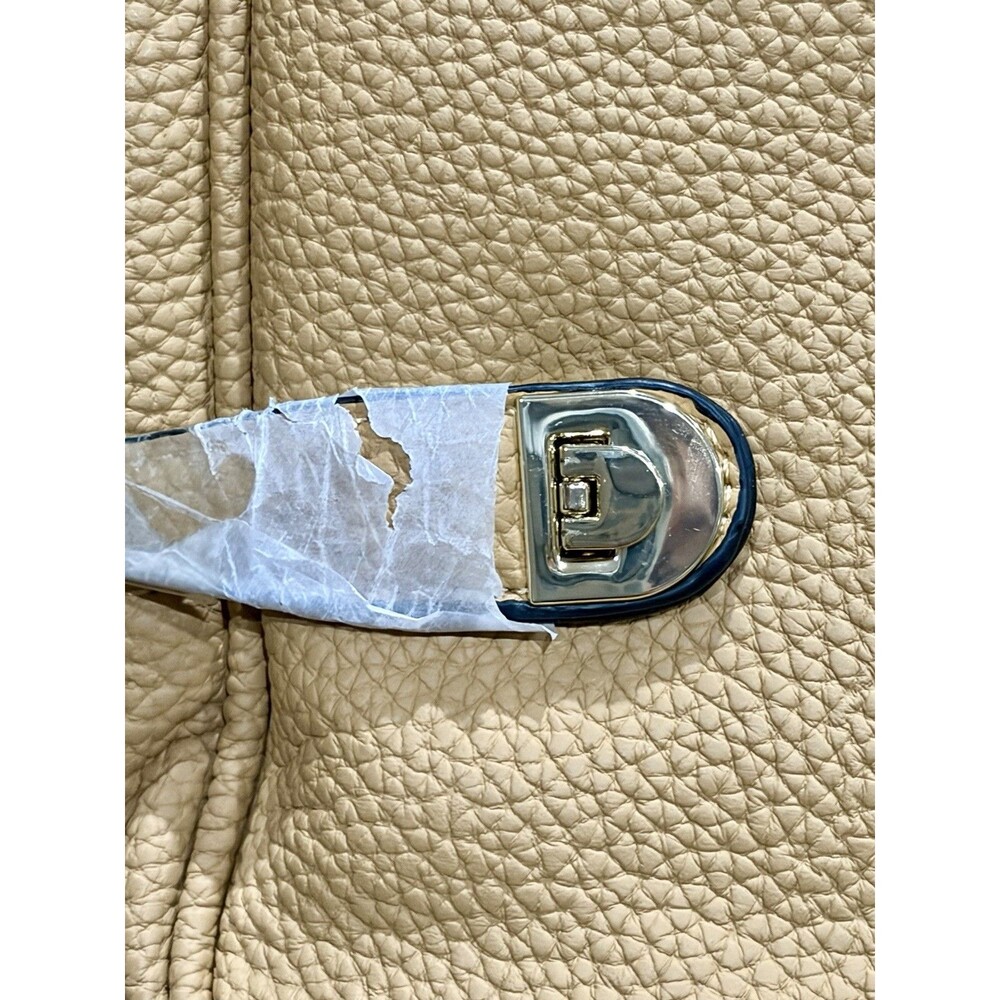 La Terre Golden Tan Vegan Leather Backpack Purse - NWT - Picture 14 of 15